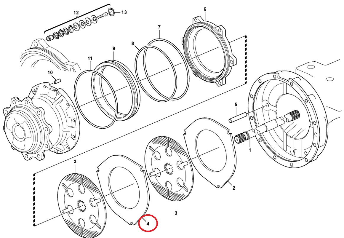 ТОРМОЗНАЯ КОЛОДКА VOLVO BL60 BL70 BL71 11716581