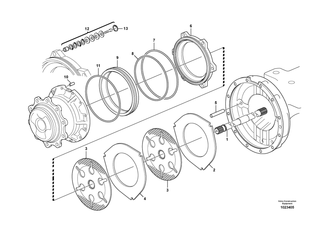 КОМПЛЕКТ ТОРМОЗНЫХ ПОРШНЕВЫХ КОЛЕЦ VOLVO BL71B