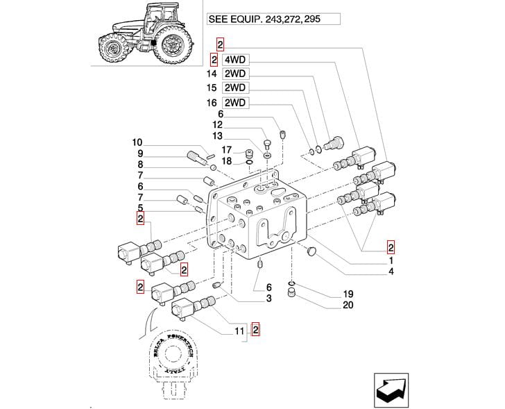 ЭЛЕКТРОМАГНИТНЫЙ КЛАПАН New Holland CASE 5168052