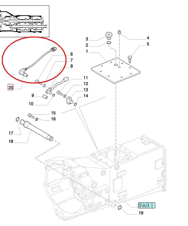ДАТЧИК ОБОРОТОВ ТРАНСМИССИИ NEW HOLLAND CASE STEYR 5173143 - 87564761 - 87357028