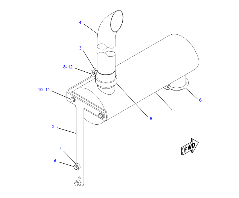 ГЛУШИТЕЛЬ CAT 428C