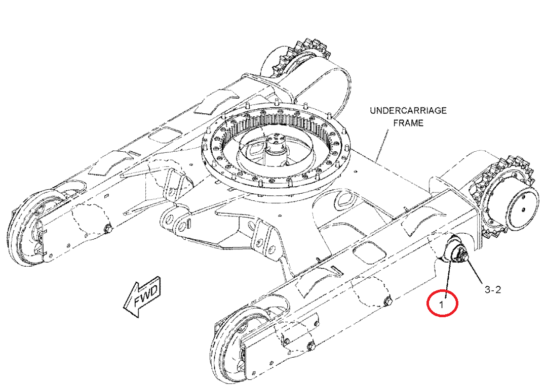 НИЖНИЙ КАТОК CAT 302.5 C 2346206
