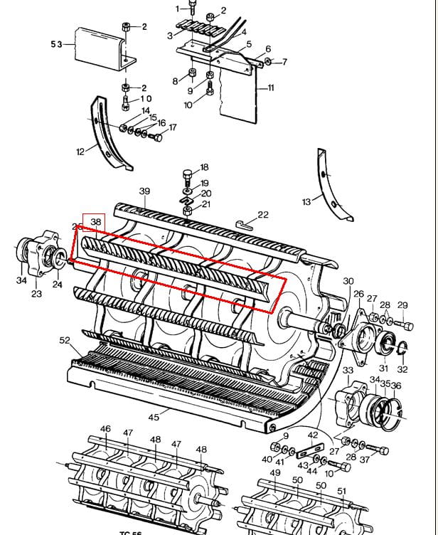 ЦЕПИ МОЛОТИЛКИ (ПАРА) ПРАВЫЕ New Holland 89838433-9838433