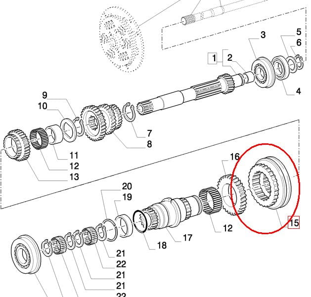 СИНХРОНИЗАТОР NEW HOLLAND CASE 5189251