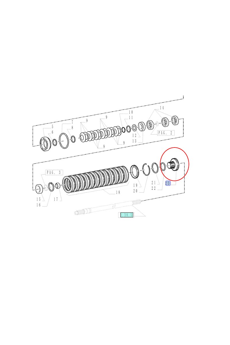 ШЕСТЕРНЯ КОРОБКИ ПЕРЕДАЧ NEW HOLLAND CASE CNH 5179047-87629846