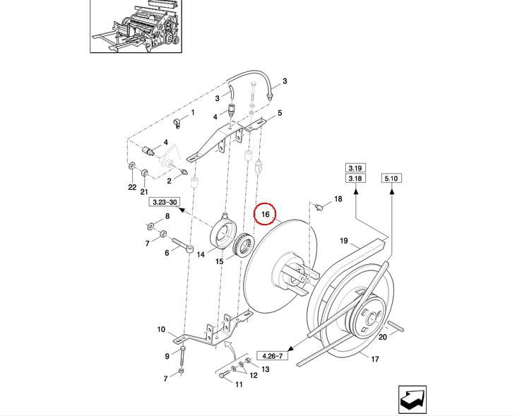 БЕССТУПЕНЧАТЫЙ ПРИВОД РЕДУКТОРА NEW HOLLAND 80439596-439596
