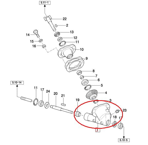 УГЛОВАЯ ШЕСТЕРНЯ НАСЫПНОГО ЗЕРНА NEW HOLLAND CASE 84819563