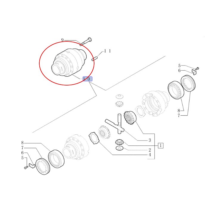 КОРПУС ДИФФЕРЕНЦИАЛА New Holland 84198187
