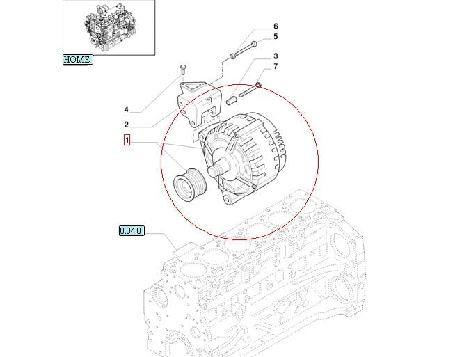 ГЕНЕРАТОР 150A NEW HOLLAND CASE STEYR 48025533 - 84141455