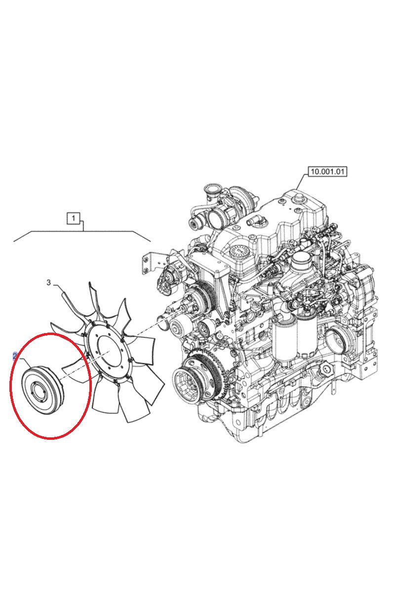 ВИСКОЗА-ВИСКОЗНАЯ МУФТА NEW HOLLAND CNH 87516756