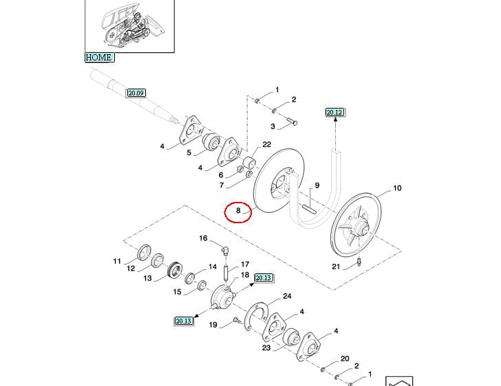 БЕССТУПЕНЧАТЫЙ ПРИВОД РЕДУКТОРА HEDERA NEW HOLLAND CASE 89819350-9819350