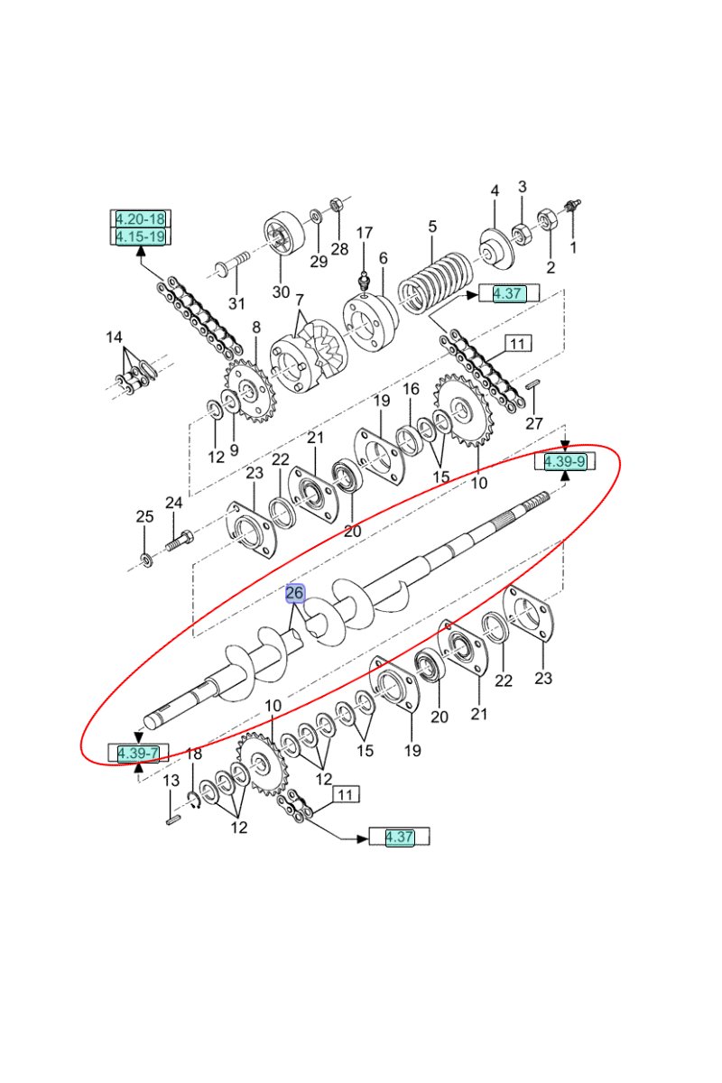 ВИНТОВОЙ ПИТАТЕЛЬ NEW HOLLAND CNH 80453130-453130