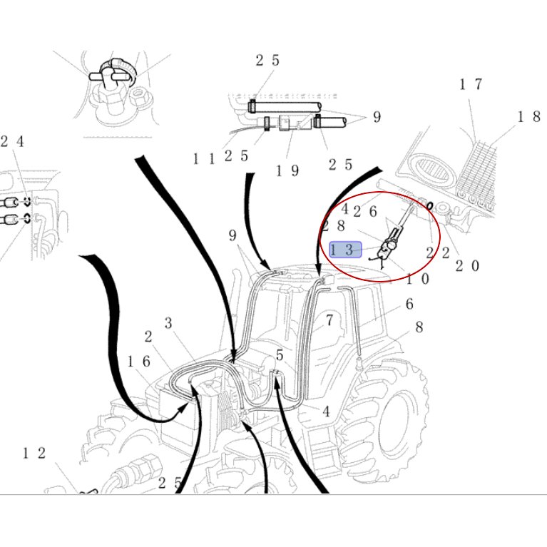 ДАТЧИК ДАВЛЕНИЯ КОНДИЦИОНЕРА NEW HOLLAND CNH 86508371