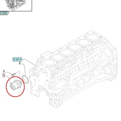 ВОДЯНОЙ НАСОС NEW HOLLAND CASE STEYR 5802497076 - 2854835 - 504088242 - 5802497075