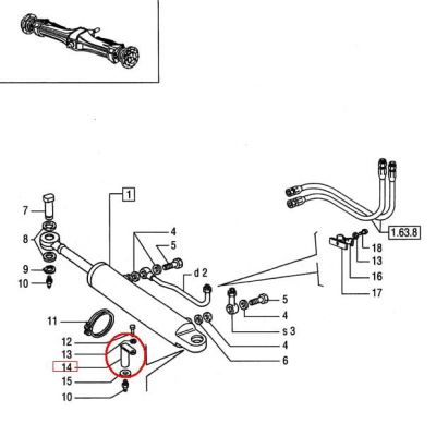 ШТИФТ ТОРСИОННОГО ПРИВОДА NEW HOLLAND CASE 4997489