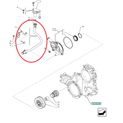 Воздухоотводчик New Holland case CNH 5801554912 - 5801514620