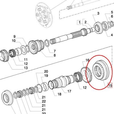 СИНХРОНИЗАТОР NEW HOLLAND CASE 5189251