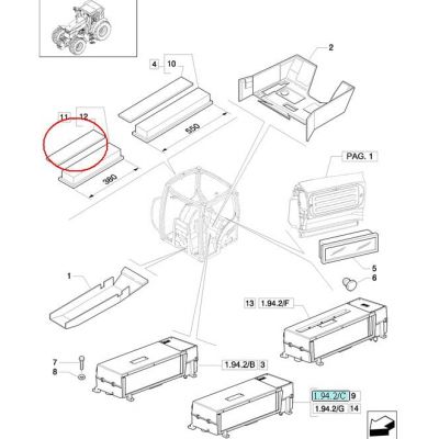 ФИЛЬТР КАБИНЫ NEW HOLLAND CASE STEYR 87726696