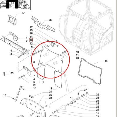 ВЕТРОВОЕ СТЕКЛО НАКЛОННОЕ NEW HOLLAND CASE STEYR 82032042