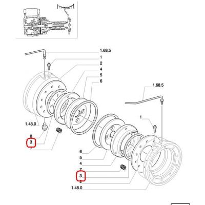 ПРОКЛАДКА ТОРМОЗОВ NEW HOLLAND CASE STEYR 87388221