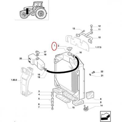 Радиатор водяного охлаждения TL 80-90-100 NEW HOLLAND CASE 5169275-S5169275