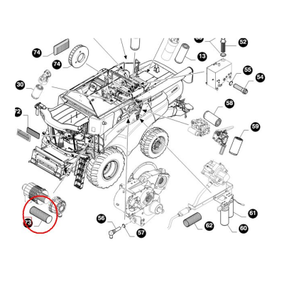 НАРУЖНЫЙ ВОЗДУШНЫЙ ФИЛЬТР NEW HOLLAND CASE 87682993 - 1930589 - 84036676 - 47128157 - 47132343 - 47137832 - 87682989 - 84217229 - 87438249 — фото 5