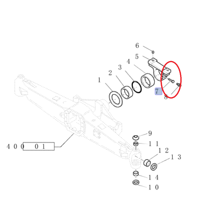 ВИНТ КРОНШТЕЙНА ПЕРЕДНЕЙ ОСИ NEW HOLLAND CNH 9967995 - 47546967 - 153326364