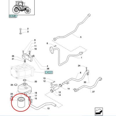 FILTR HYDRAULIKI NEW HOLLAND CASE STEYR 84257511 - 47131194 - 47131195 - 84123428H - 84123428 — фото 3