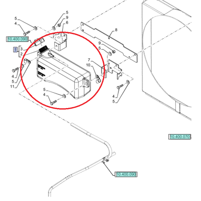 Расширительный бак New Holland CASE CNH 87674844-87559277