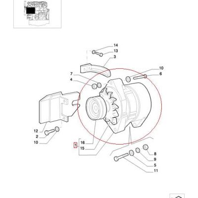 ГЕНЕРАТОР 65A NEW HOLLAND CASE 500322764
