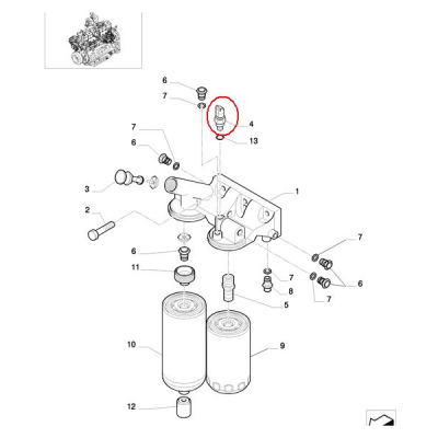 ДАТЧИК ТЕМПЕРАТУРЫ ВОДЫ И ТОПЛИВА NEW HOLLAND CASE STEYR 4897224 - 5801960832 — фото 5