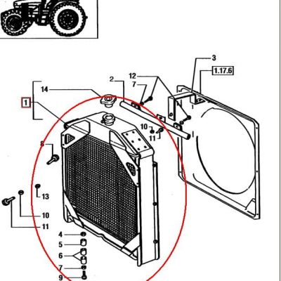 ОХЛАДИТЕЛЬ NEW HOLLAND CASE 84172100 - 5096595 - 5099122