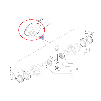 КОРПУС ДИФФЕРЕНЦИАЛА New Holland 84198187