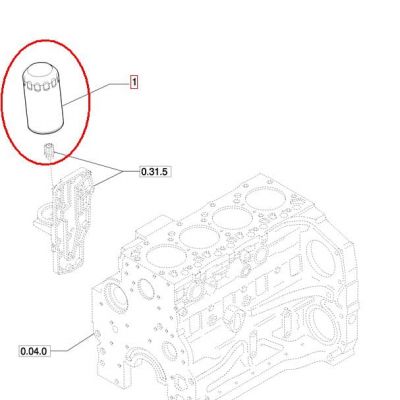 ФИЛЬТР ДВИГАТЕЛЯ NEW HOLLAND CASE STEYR 84228488 - 87803205 - 87803260 - 2854749 - 84228510 - 504084161 - 2852526 — фото 3