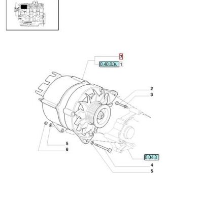 ALTERNATOR 120A New Holland CASE 87755553 - 47744887 — фото 4