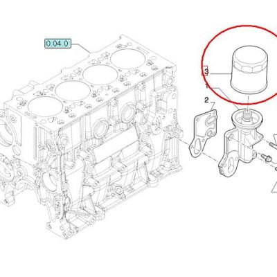 ФИЛЬТР ДВИГАТЕЛЯ NEW HOLLAND CASE STEYR 87679494 - 87679598 - 47535939 — фото 3