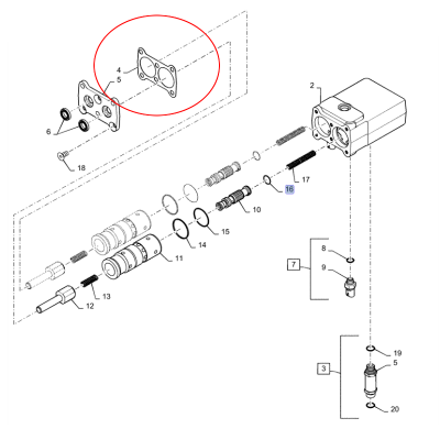 Уплотнение тормозного клапана New Holland CASE CNH 403356A1-87774331