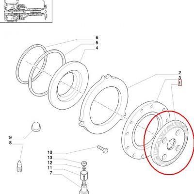 ТОРМОЗНОЙ ДИСК NEW HOLLAND CASE STEYR 47126358