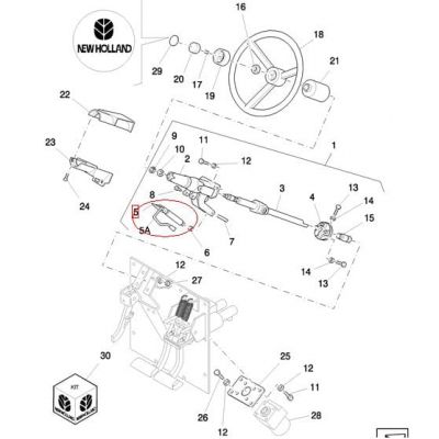 АМОРТИЗАТОР РУЛЯ NEW HOLLAND 86502831