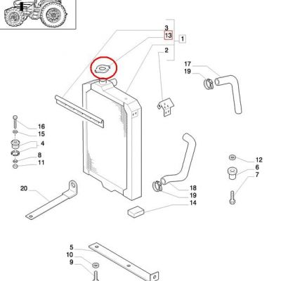 КРЫШКА РАДИАТОРА NEW HOLLAND CASE STEYR 87306788