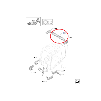 Накрытие - листы для кабины New Holland CNH 85805303