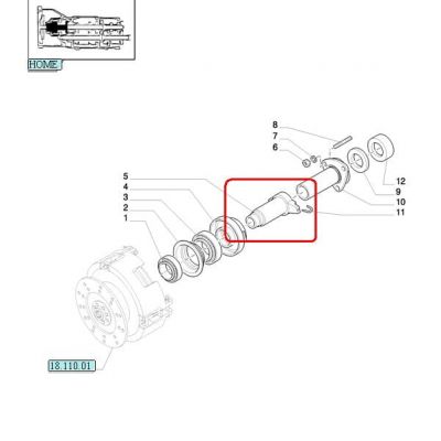 ВТУЛКА СКОЛЬЖЕНИЯ УПОРНОГО ПОДШИПНИКА NEW HOLLAND CASE 4993815 - 5147787- 82825708 — фото 4