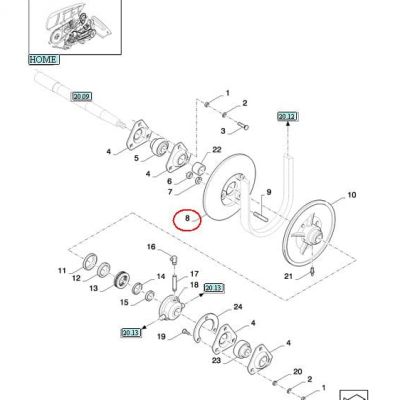 БЕССТУПЕНЧАТЫЙ ПРИВОД РЕДУКТОРА HEDERA NEW HOLLAND CASE 89819350-9819350