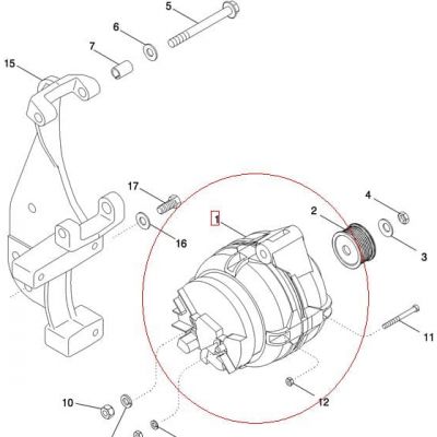 ГЕНЕРАТОР 150A NEW HOLLAND CASE 87452821