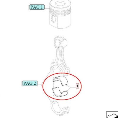 ШАТУННЫЙ ВКЛАДЫШ NEW HOLLAND CASE 87790304