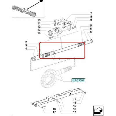 ПРИВОДНОЙ ВАЛ ПЕРЕДНЕЙ ОСИ New Holland CASE 5168037