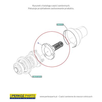 Вал отбора мощности NEW HOLLAND Фреза 47607574 540/1000 об/мин — фото 3