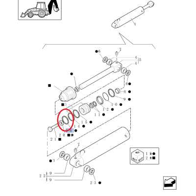 Поршневое кольцо привода CASE CNH 85800823