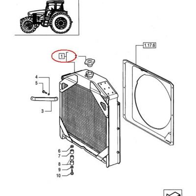 ОХЛАДИТЕЛЬ ВОДЫ NEW HOLLAND CASE 5096599
