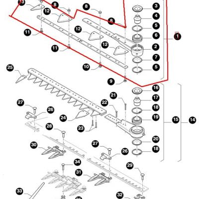 НОЖЕВАЯ ПЛАНКА 6 М ДЛЯ ВИНТОВ NEW HOLLAND CASE 84433815